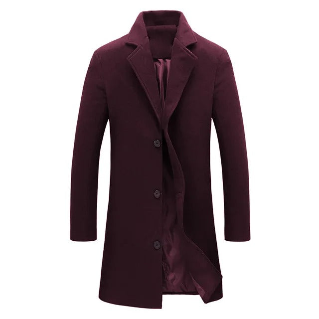 Manteau Long Slim-Fit Homme - Image 1