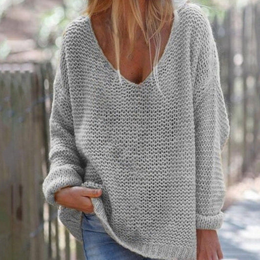Pull ample en maille pour femme - Image 1